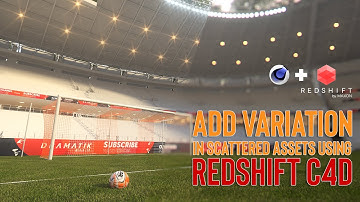 Using Matrix and Random Effector in Scattered Assets for REALISM in #redshift #cinema4d