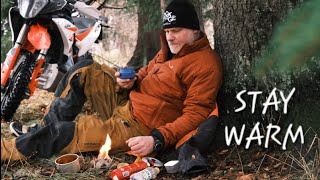 KTM 890 Adv On Slipery Icy Trails - Heated Mosko Ectotherm Jacket & Rak Pullover Anorak- ASMR