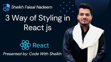 React For Beginners #12 : 3 way of Styling in React js | custom css | inline css | module css