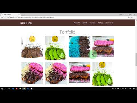 Hasil Design Template Website dengan Menggunakan Framework Materialize