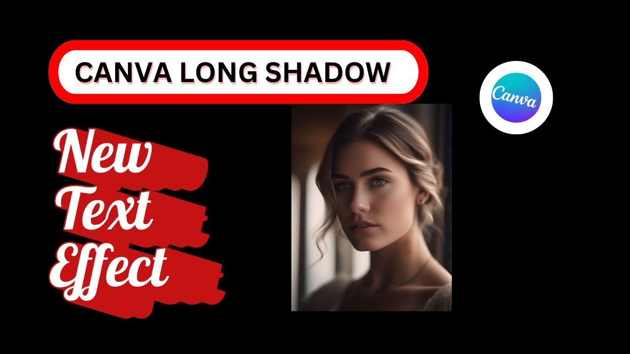 How to Make Long Shadow Text Effect in Canva - YouTube
