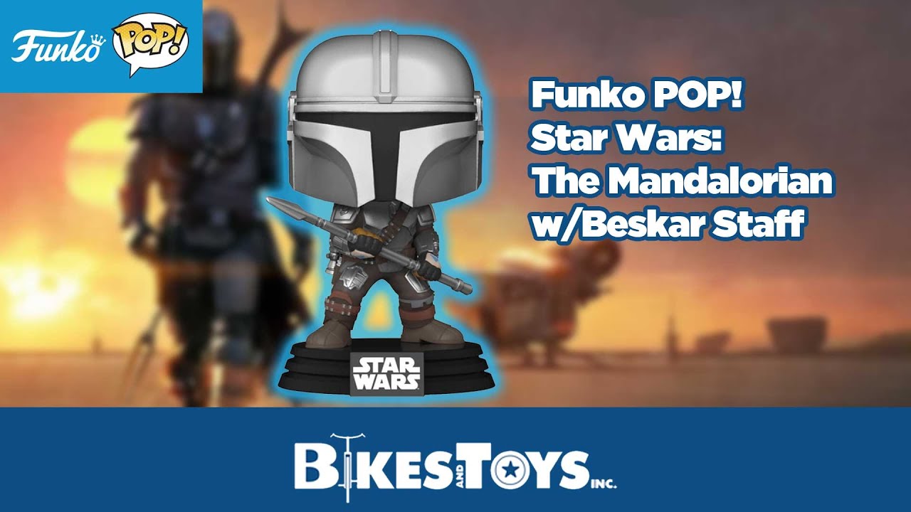 STAR WARS Funko Pop! THE MANDALORIAN WITH BESKAR STAFF #479