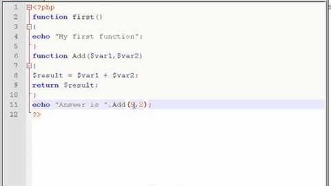 php tutorial in Tamil part - 21  Function part - 2 Adding