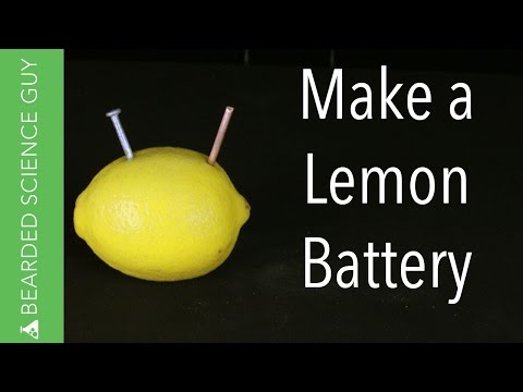 레몬 배터리를 만드는 방법 (화학)