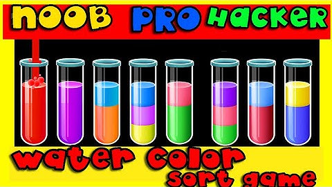 Water Color Sort game Level Game play