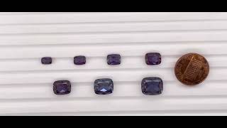 Comparable pic/vid - Loose Lab Created Alexandrite Gemstone Elongated Cushion Shape