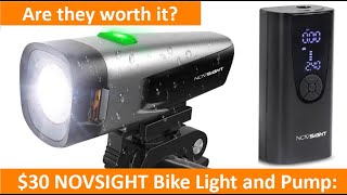 NOVSIGHT: LED Bike Light and Wireless Pump - Worth $30? by Doing Things Dan's Way 262 views 9 months ago 9 minutes, 3 seconds