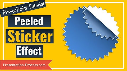 How to create Peeled Sticker Effect in PowerPoint Easily