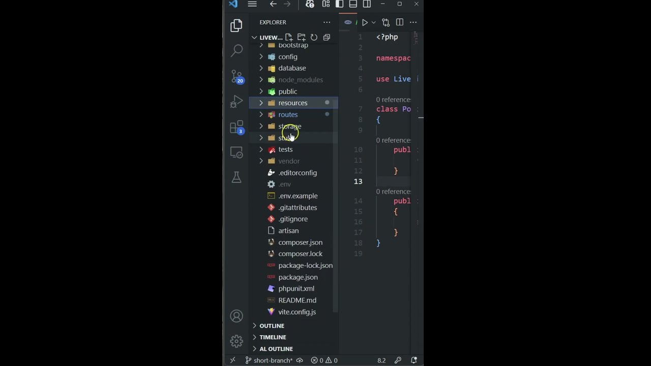 Working with Livewire 3 STUBS 