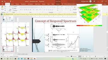 Lecture 1 - Introduction to Response Spectrum Analysis