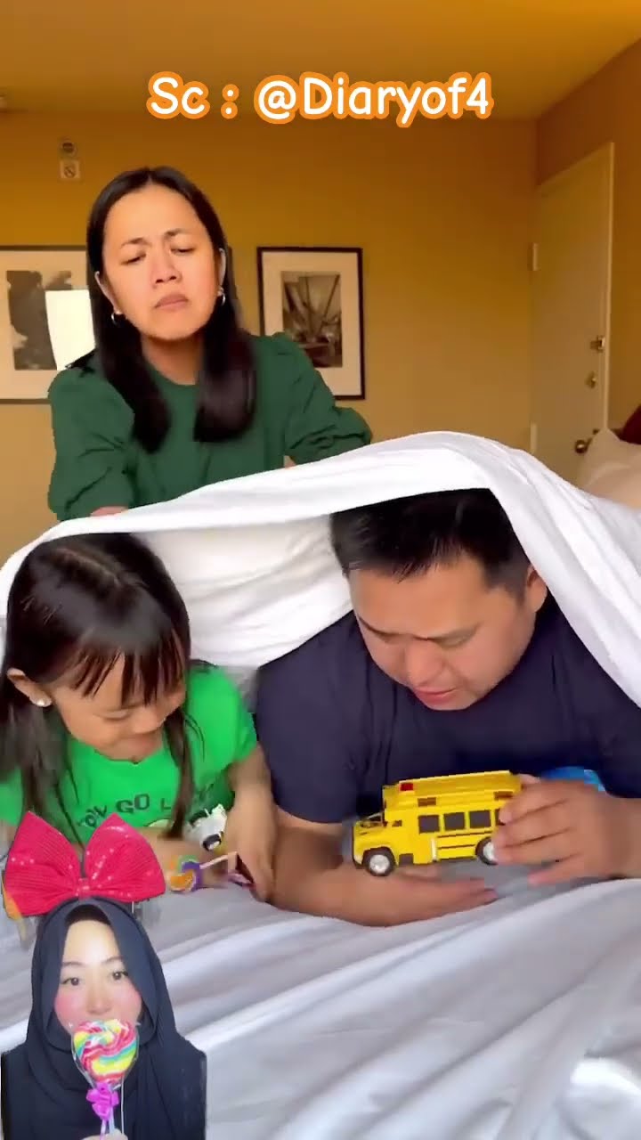 PAPA DAN ADIK LICIK MENGELABUI MAMA ⁉️padahal makan permen tapi pura pura mainan? @Diaryof4 #shorts