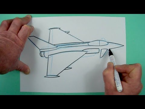 Video: Wie Zeichnet Man Ein Militärflugzeug