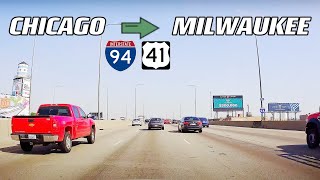 Chicago IL to Milwaukee WI / interstate 94 /U.S. Route 41 (US 41) / A Complete Real time Road Trip