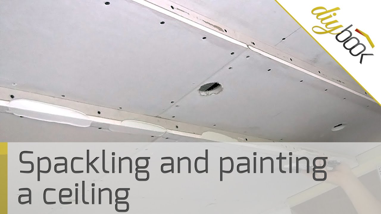 How To Spackle A Ceiling Spackling And Painting A Drywall Ceiling