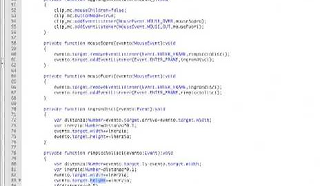 Video Corso Flash Actionscript 3.0 - ENTER_FRAME e classe Timer