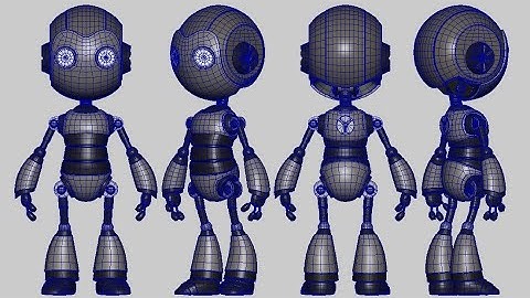 Robot speed modelling maya