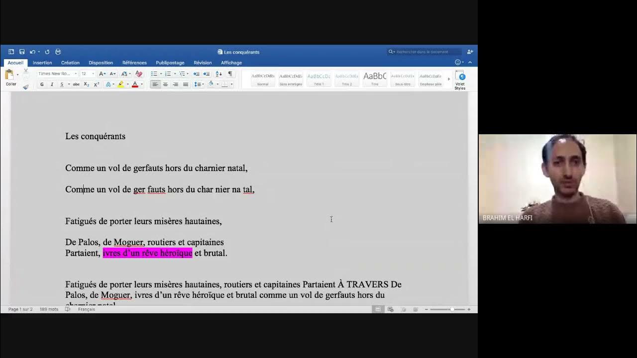 Versification S2 les conquérants de JoséMaria de Heredia YouTube Versification S2 les conquérants de JoséMaria de Heredia YouTube