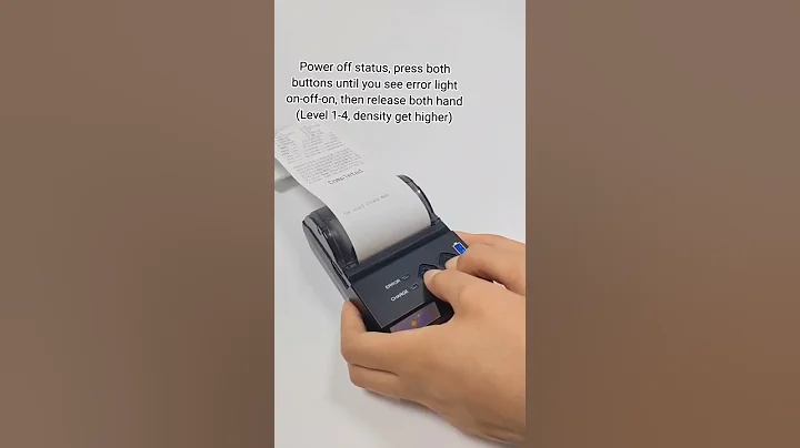 HOIN E200 Printer 4 operations: 1)Self test page  2)English/Chinese mode change 3)Density 4)Hex mode