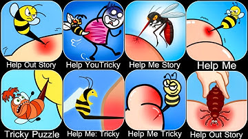 Help Me Tricky Puzzle,Help Me Tricky Story,Help Stickman Tricky puzzle VS Tricky Story,Help Me Brain