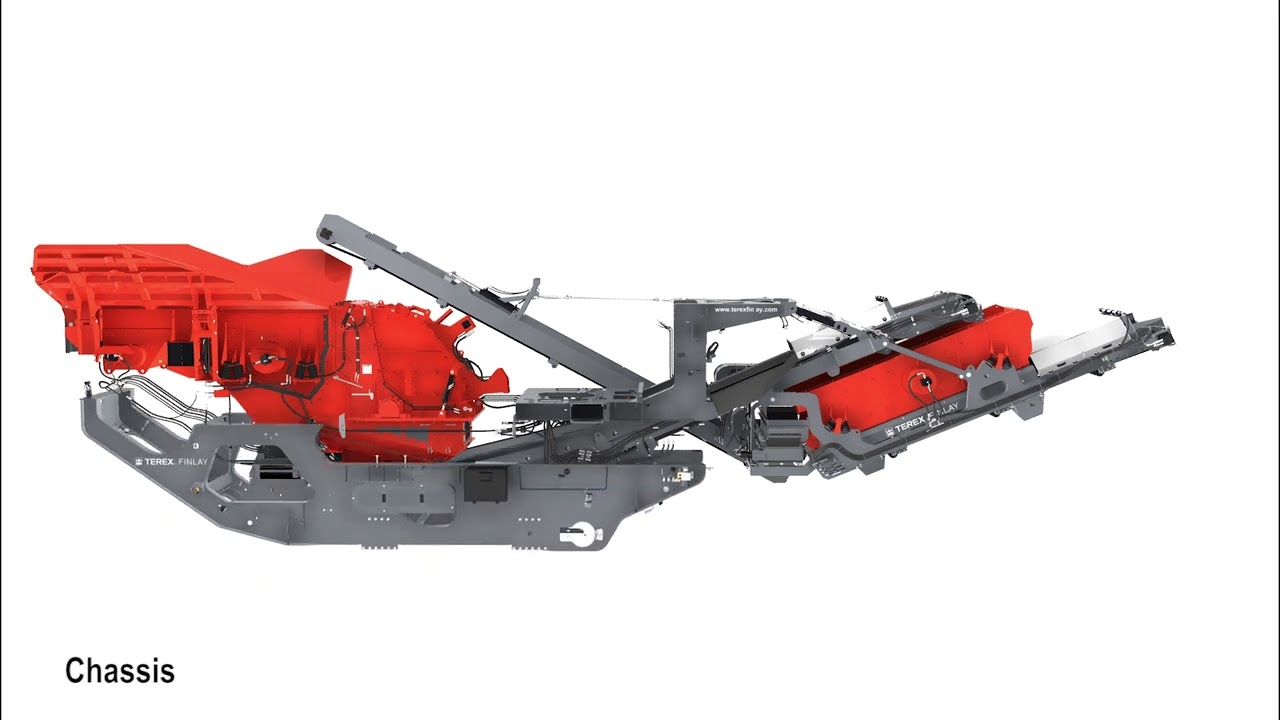 Terex Finlay I 120RS Impact Crusher set up and tear down sequence