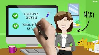 I will create a whiteboard animation