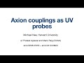 Axion couplings as UV probes - Michael Nee, Harvard University