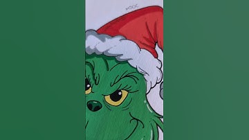 Drawing the Grinch with Arrtx Acrylic Markers #art #artoftheday #arrtx #shorts #drawing #christmas