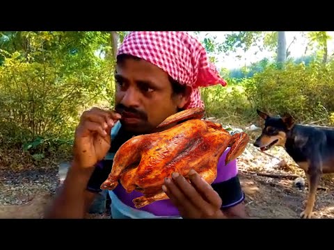 Amazing Hunting Guinea Fowl Tandoori Cooking Eating Delicious VILLAGE HUNTER