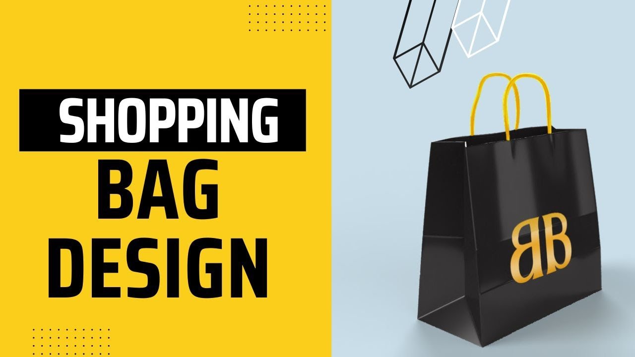 Shopping Bag Design Tutorial || How to create Shopping Bag in Adobe illustrator