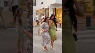 Beautiful Arab Princesses Walking Through Puerto B