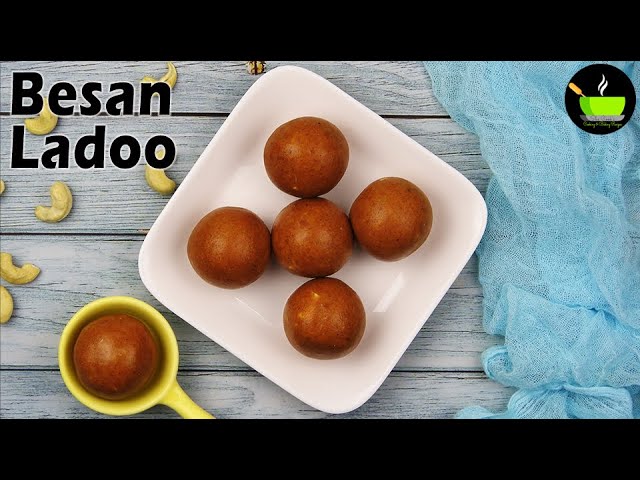 Halwai Style Besan Ladoo Recipe | Besan Ladoo Recipe | Besan Ke Laddu  | Diwali Special Recipes | She Cooks
