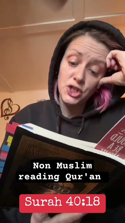 Non Muslim membaca Al-Qur'an, Surah 40:18 #quran #islam #muslimshorts