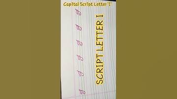 Capital Script Letter 