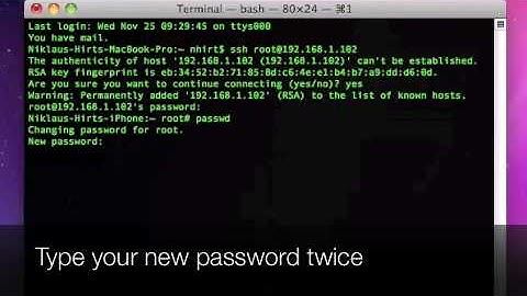 Change your iPhone Password
