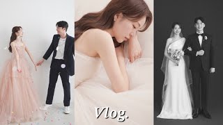 클로드 웨딩 촬영 Vlog 📸💓💫  스튜디오 촬영부터 셀렉까지 📸클로드원스 👗시작바이이명순💄 김활란뮤제네프