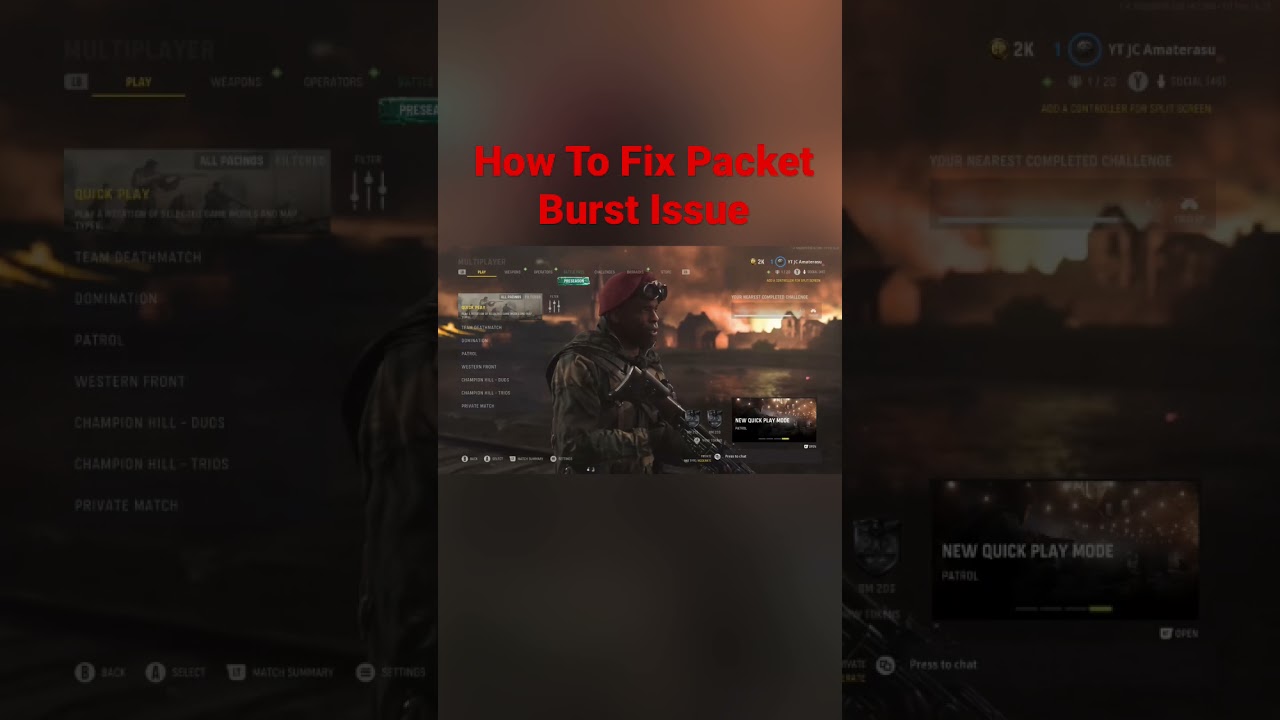 Call of Duty: Vanguard - How To Fix Packet Burst Issue