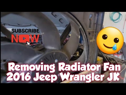 How to: Remove Electric Radiator Fan 2016 Jeep Wrangler - YouTube
