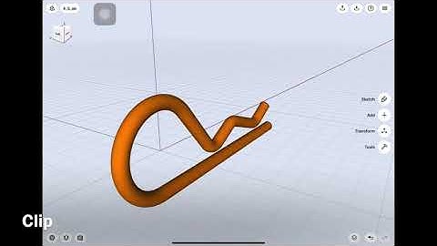 [How to Shapr3D] Sweep Part Clip 2D to 3D drawing 108
