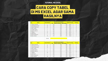 Cara Copy Paste Tabel Di Microsoft Excel Agar Hasilnya Sama