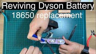 Как оживить мертвую батарею Dyson - замена элементов 18650 с помощью пайки своими руками