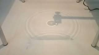 Reflection of a Circular Wave off a Flat Barrier | Ripple Tank Experiment