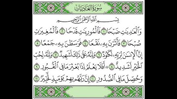 100 surah Al-Adiyat - Abdelbasset abdessamad سورة العاديات - عبد الباسط عبد الصمد