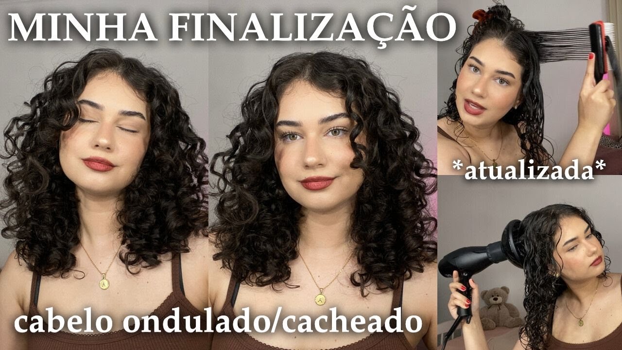 minha finalização atualizada || depois do novo corte || cabelo ondulado/cacheado