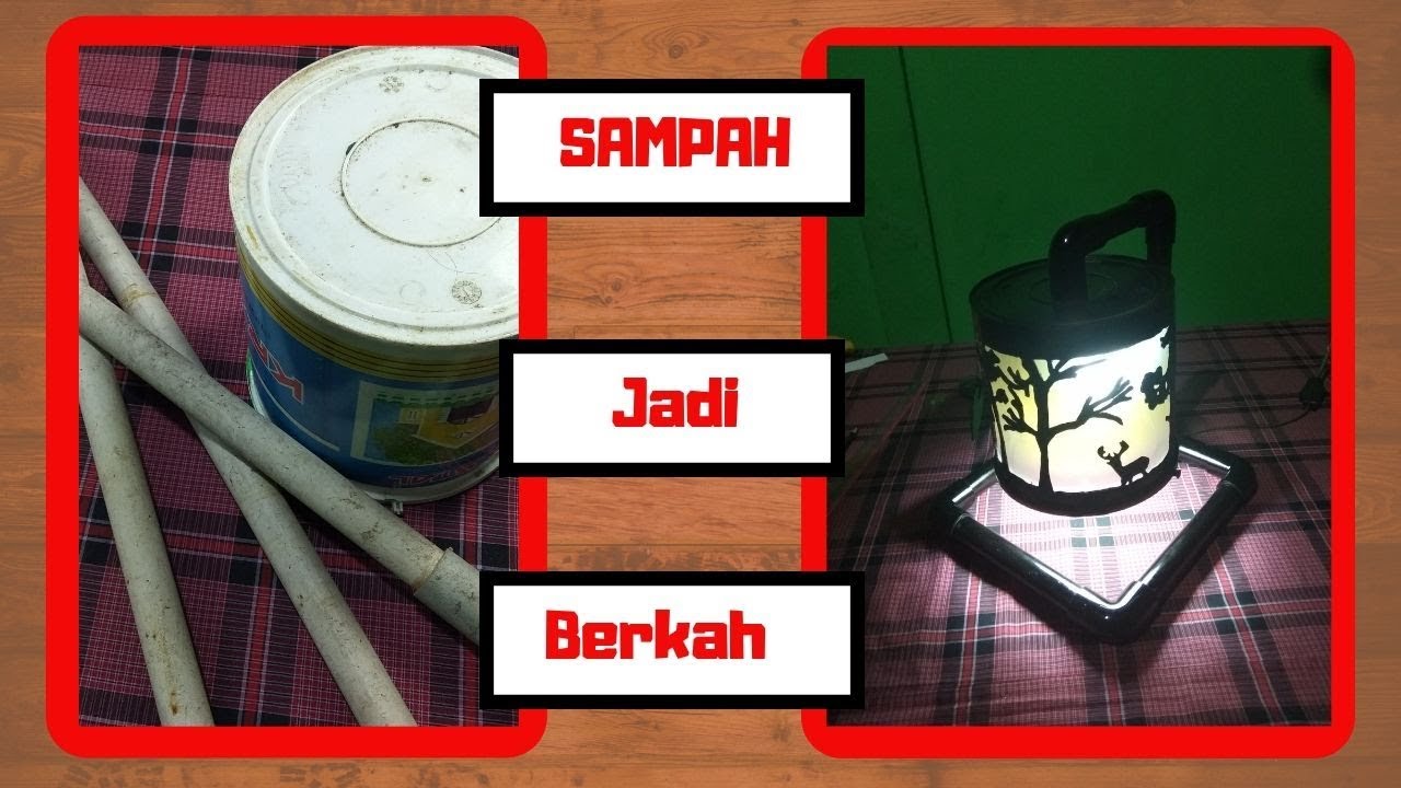 Cara Membuat Lampu Hias Dari  Barang Bekas Ember  Bekas 