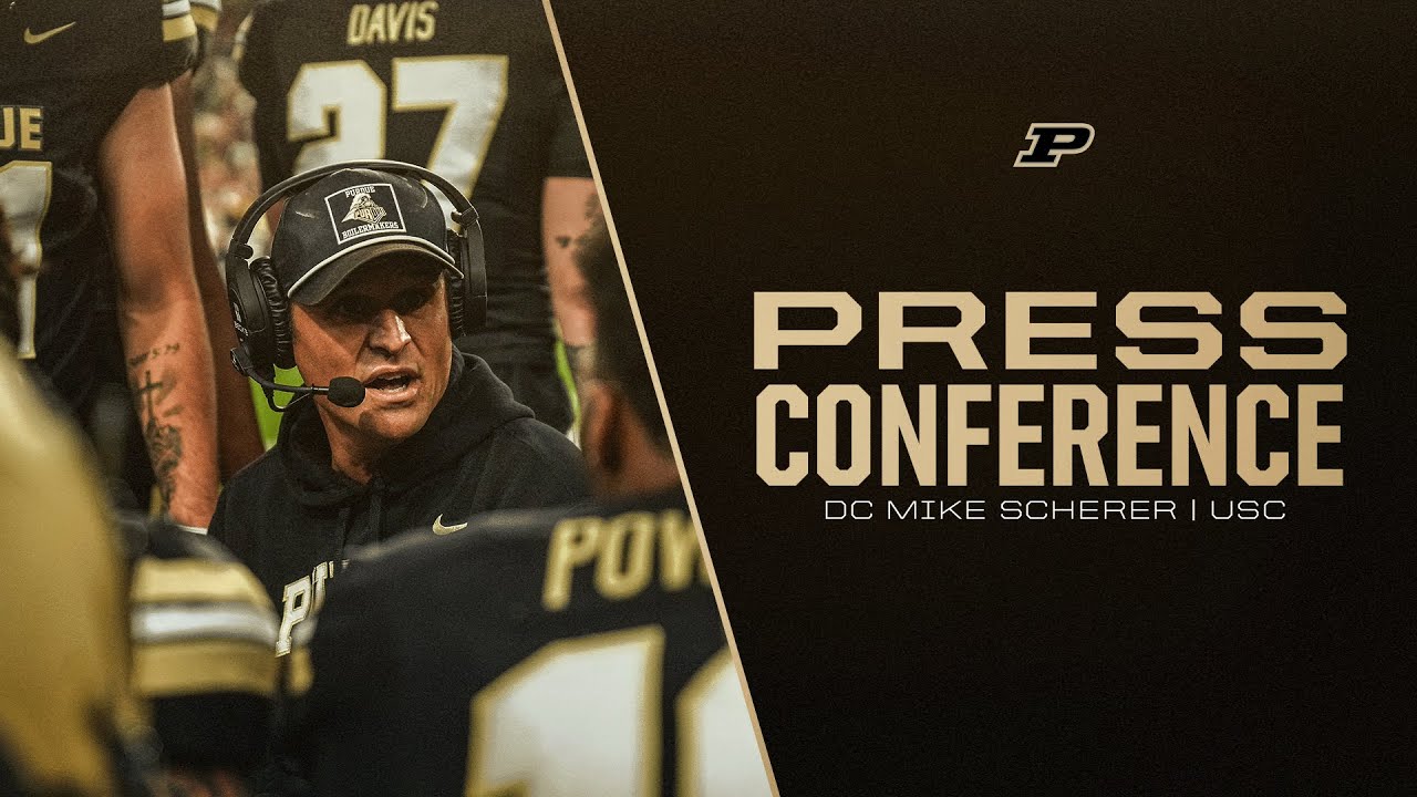 Mike Scherer Press Conference vs USC | Purdue Football