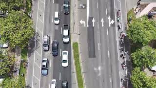 Drone Footage from No Kings Protest, Fremont June 14, 2025