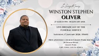  Broadcast  Funeral Service Of Winston Stephen Or  Saturday 17 January 2026  09h00