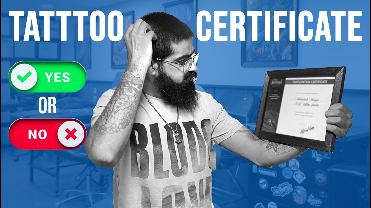 IS TATTOO CERTIFICATE IMPORTANT? | Tattoo Talks by @tattoosbyabhishek