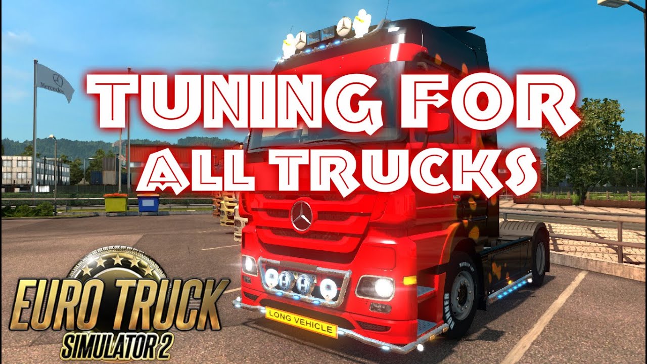 Euro Truck Simulator 2. Мод: Tuning for all trucks. (Ссылка на мод в описании)