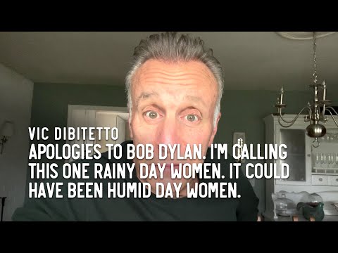 Apologies to Bob Dylan. Iโm calling this one Rainy Day Women. It could have been Humid Day Women.